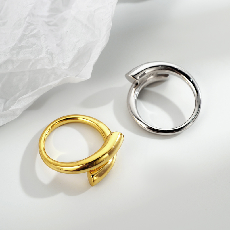 Geometric Lines Minimalist Ring 2