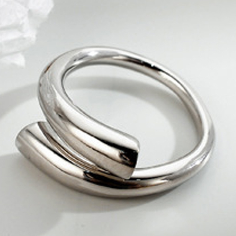 Geometric Lines Minimalist Ring 6
