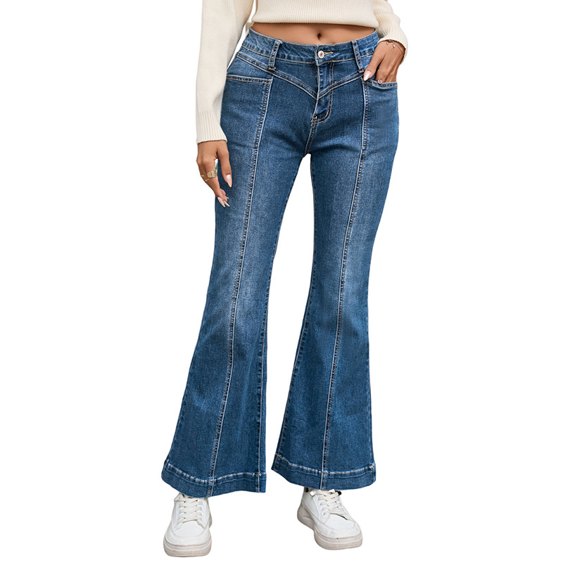 Shiying Casual Style High Waist Flared Pants Image 4