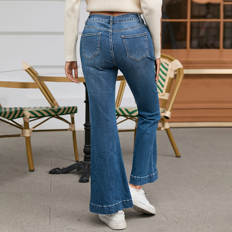 Shiying Casual Style High Waist Flared Pants Image 3