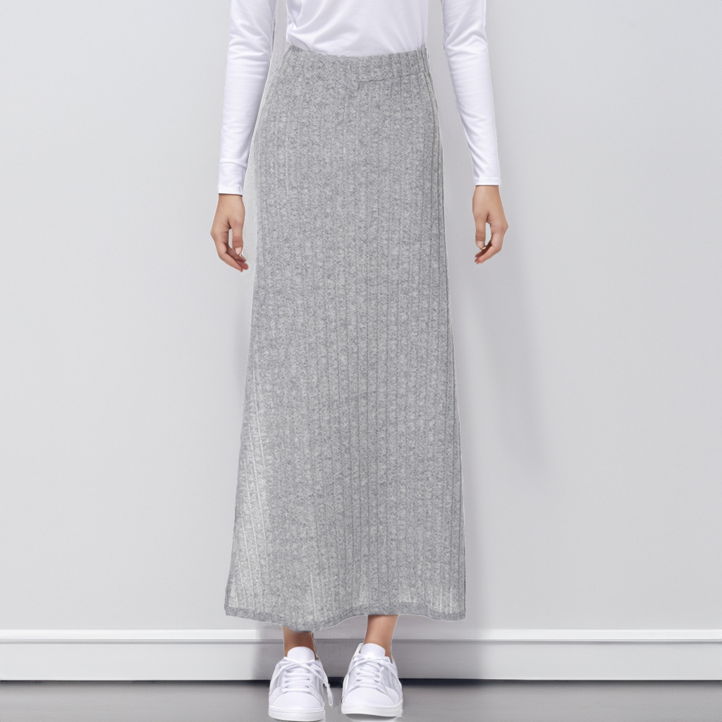 Slit Long Sheath Skirt - Image 2