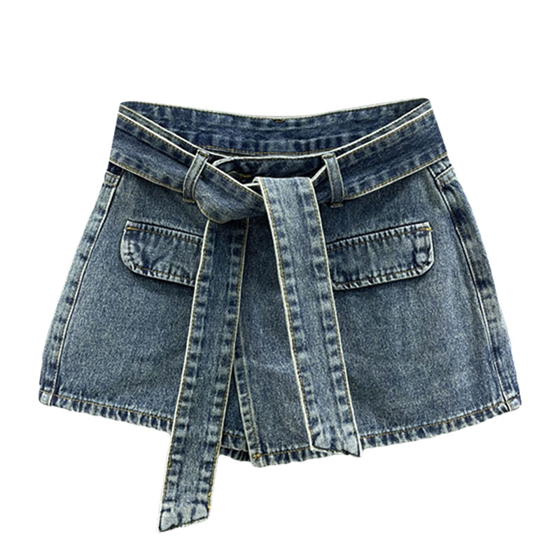 Women's Irregular Vintage Denim Skirt