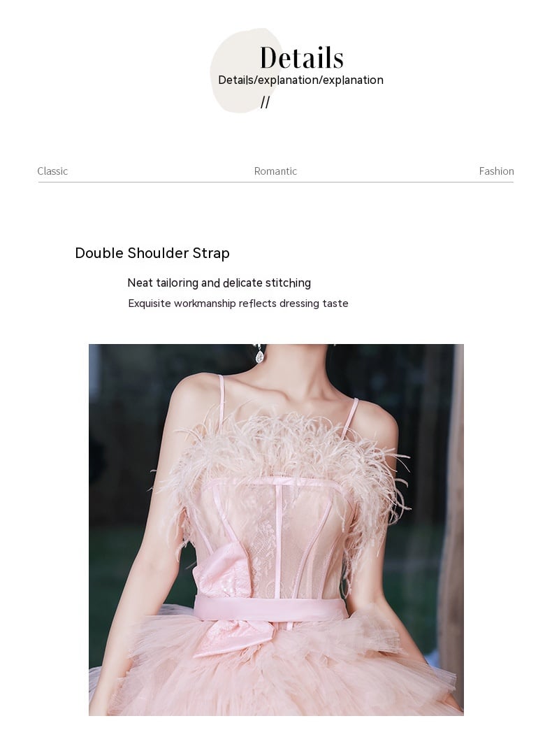 Sling Light Wedding Dress