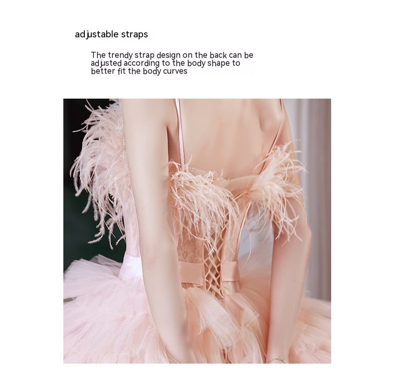 Sling Light Wedding Dress