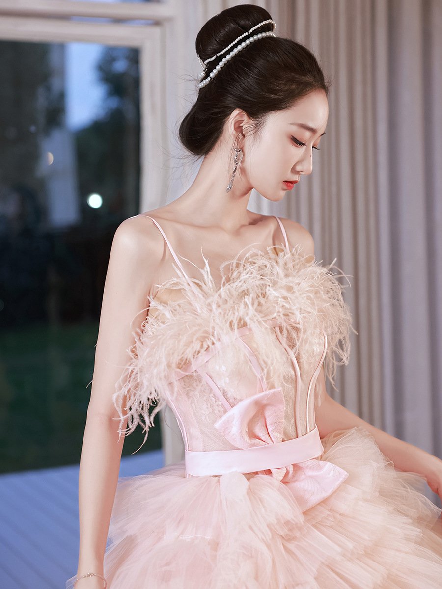 Sling Light Wedding Dress