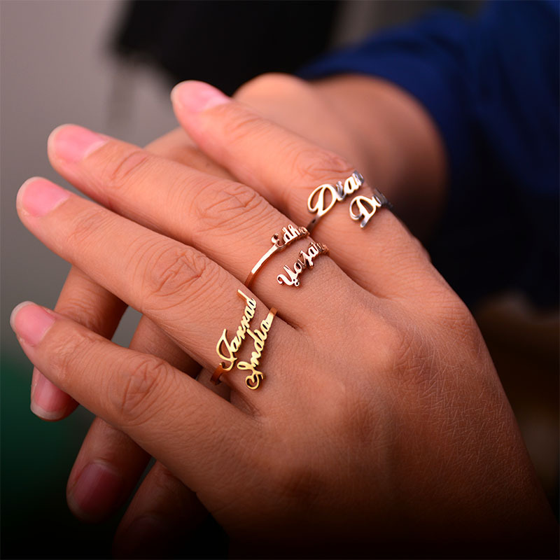 Gold Titanium Steel Ring
