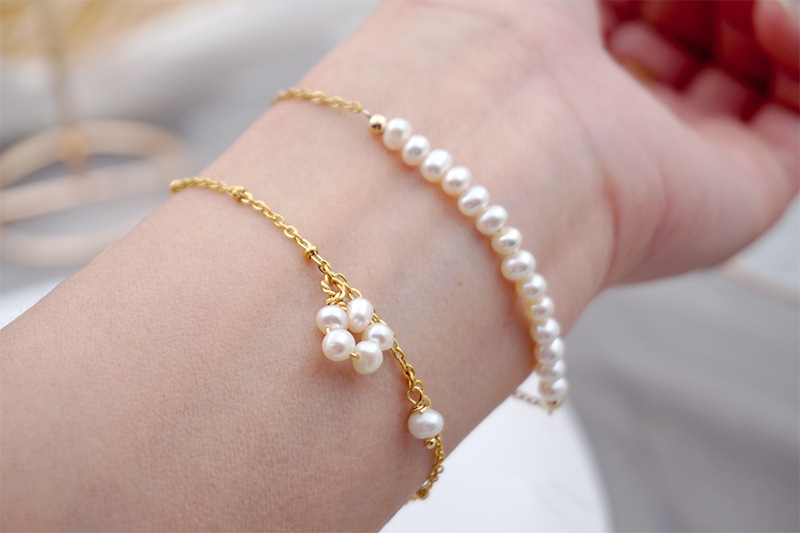 Women's Fashion Freshwater Pearl Bracelet 4