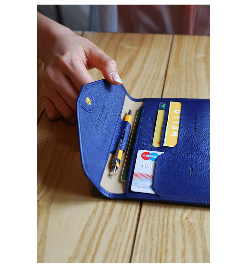 Multifunctional Tri-Fold PU Passport Bag Image 16
