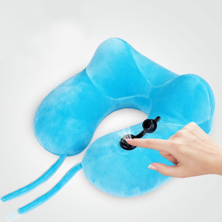 U-shaped inflatable neck pillow - Image 1