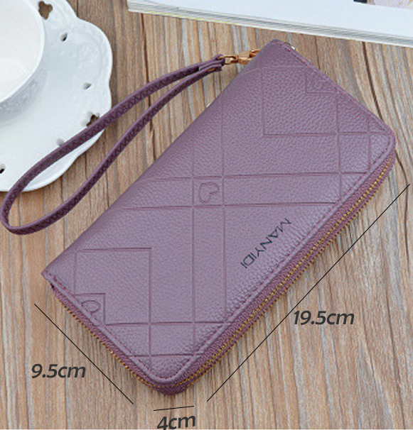 Double Zipper Large Capacity Wallet