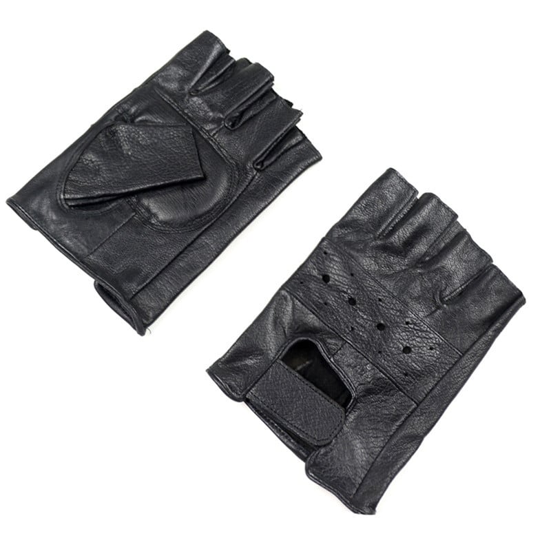Leather Half Finger Gloves 2