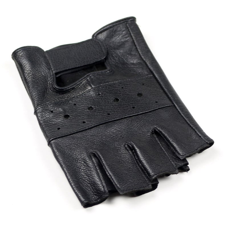 Leather Half Finger Gloves 4