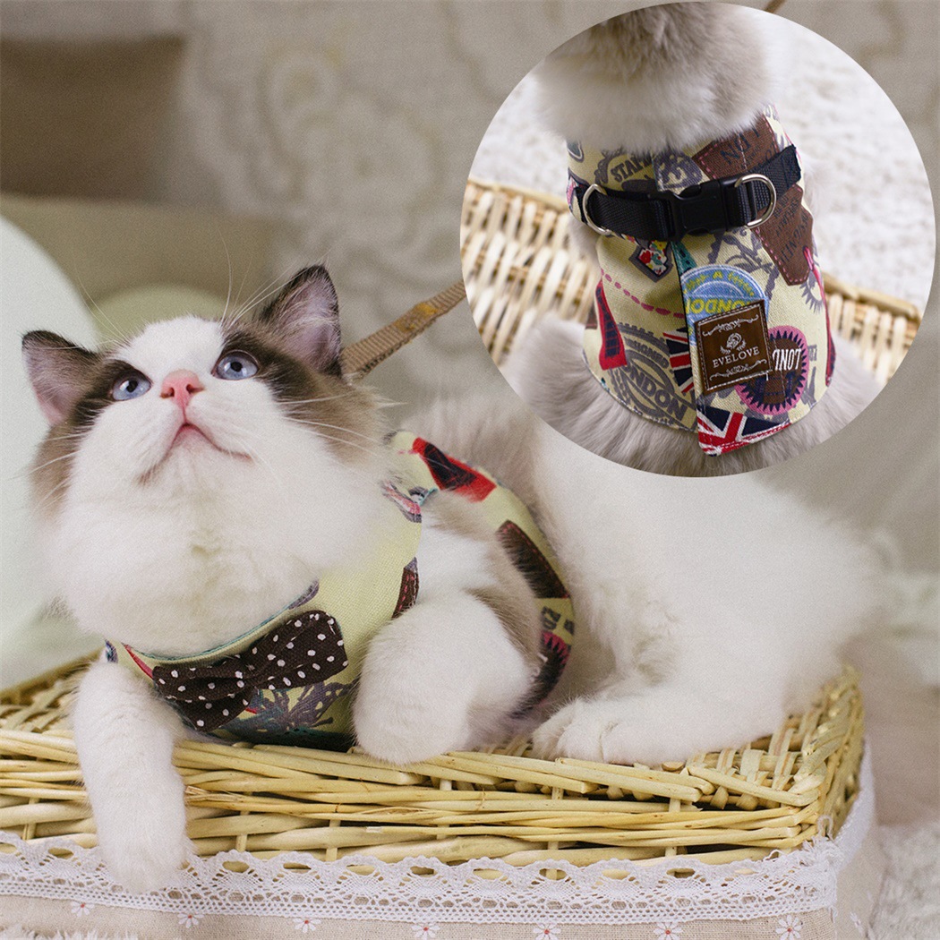 Cute Cat's Chest Back Traction Rope Clothes Image 6