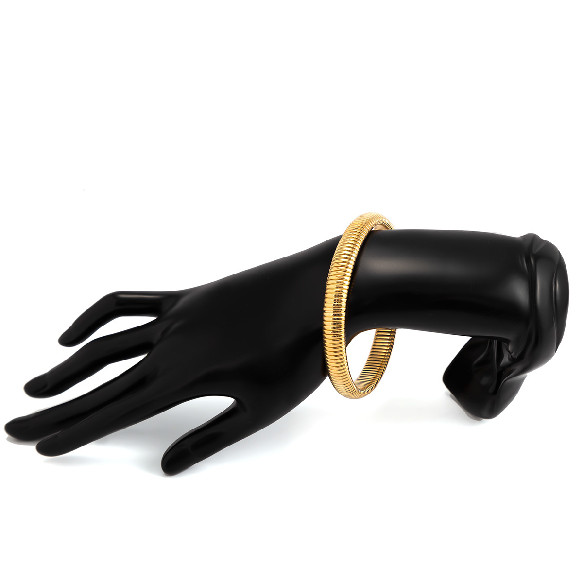 Women's Metal Double Ring Spiral Bracelet 3