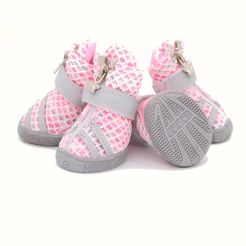Colorful Green Dog Shoes