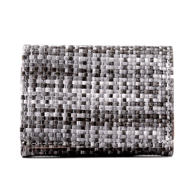 New Straw PU Folding Wallet Image 6
