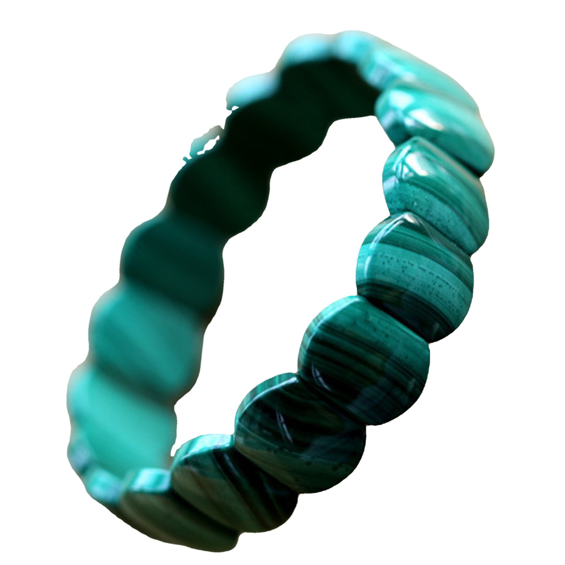 Natural Malachite Hand Row 5