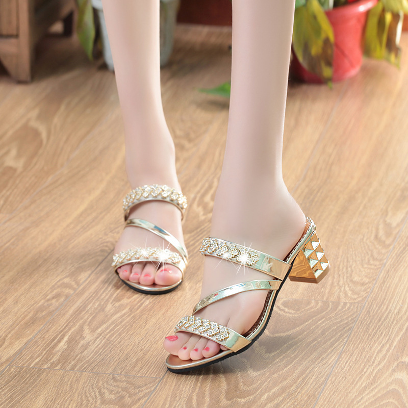 Women's Peep Toe Sandals - Image 6
