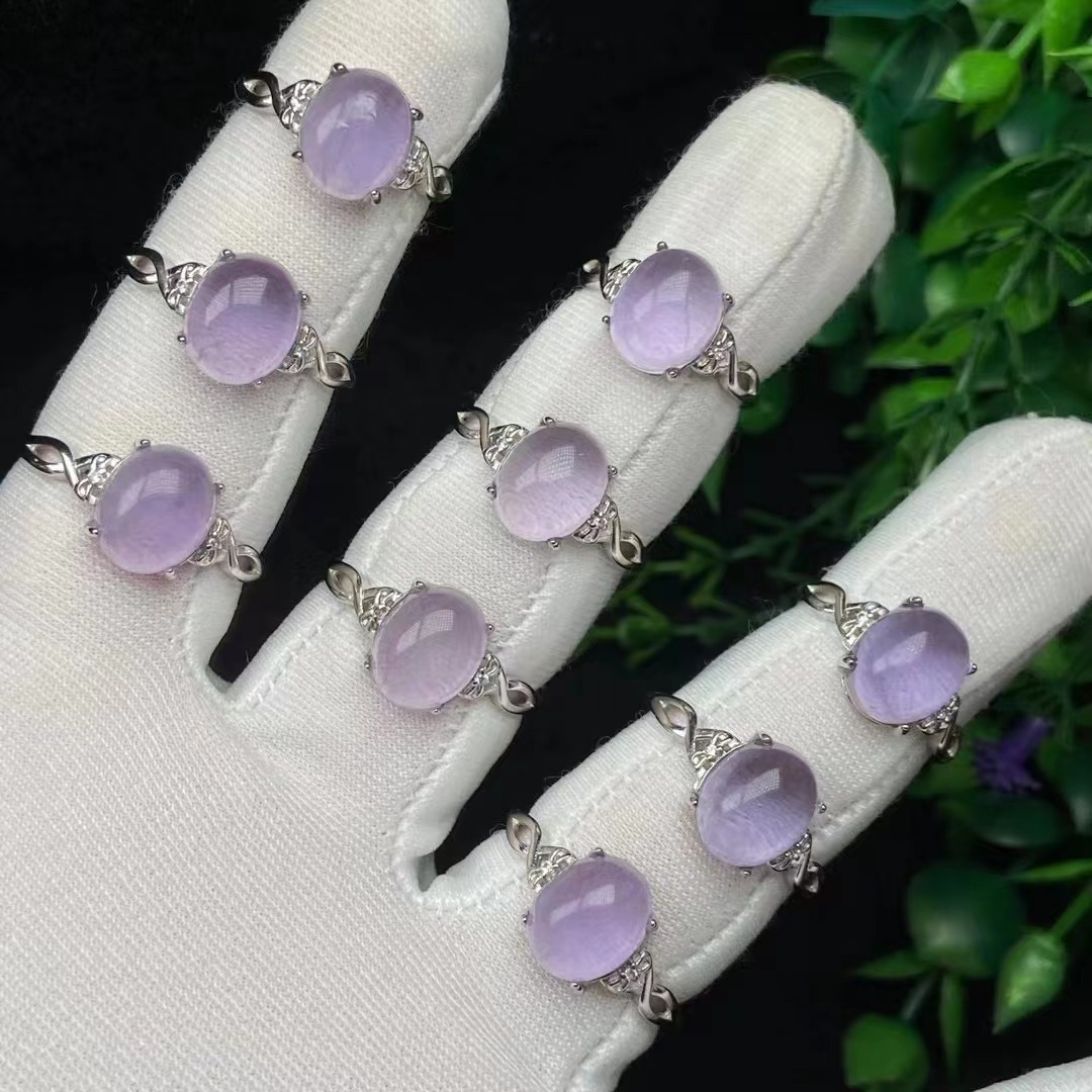 Purple Crystal Ring Image 4