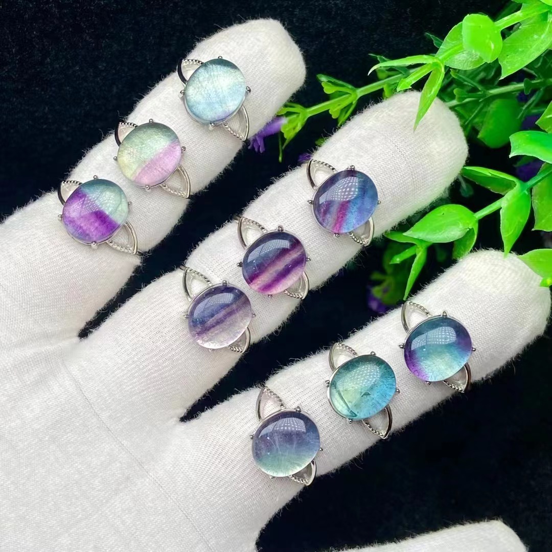 Purple Crystal Ring Image 2