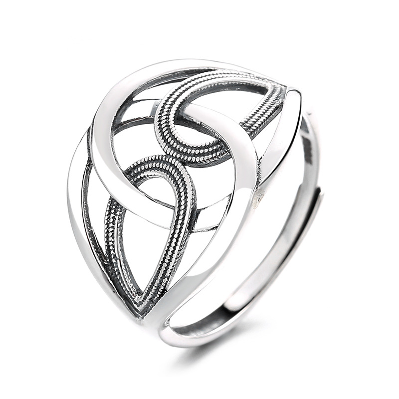 Sterling Silver Retro Ring 4