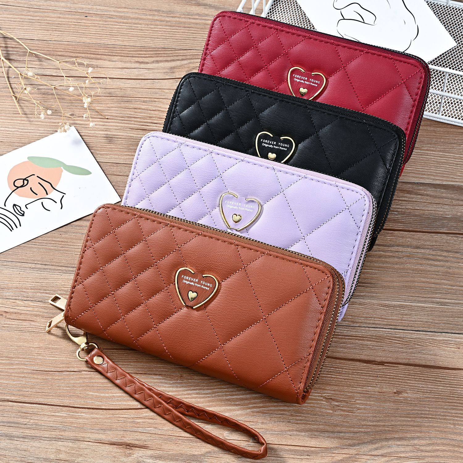 Women's Double Zipper Wallet - Image 2
