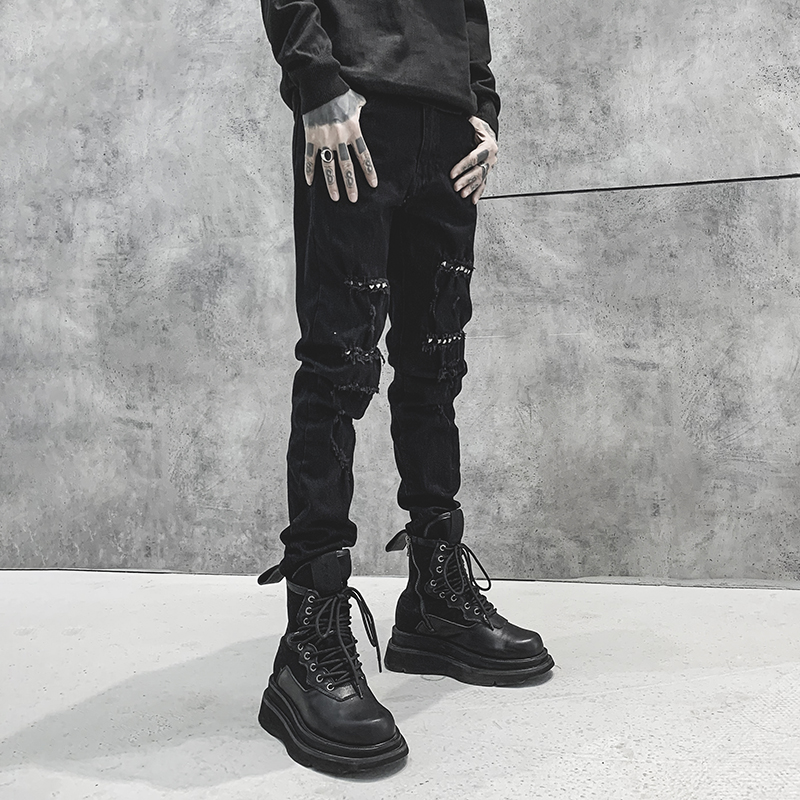 Rivet Cut Trousers Image 4