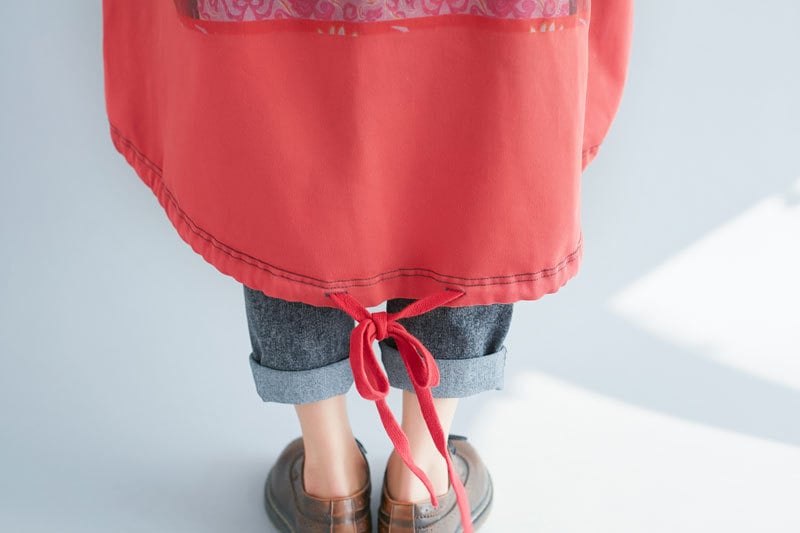 Hooded Sweater Loose Printed Long Dress - Image 17