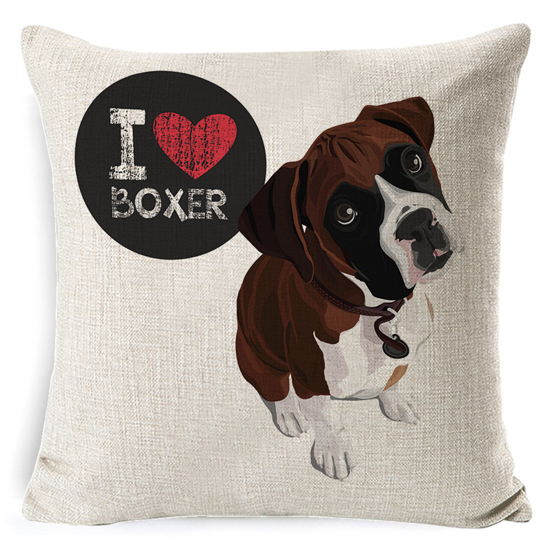 Dog Cartoon Pillow Color 1