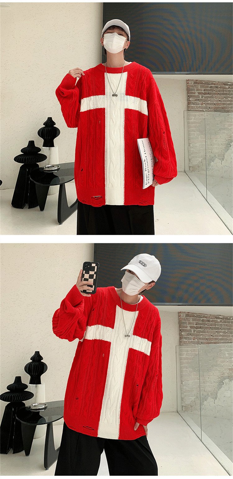 Vintage Trend Loose Knit Coat - Image 2