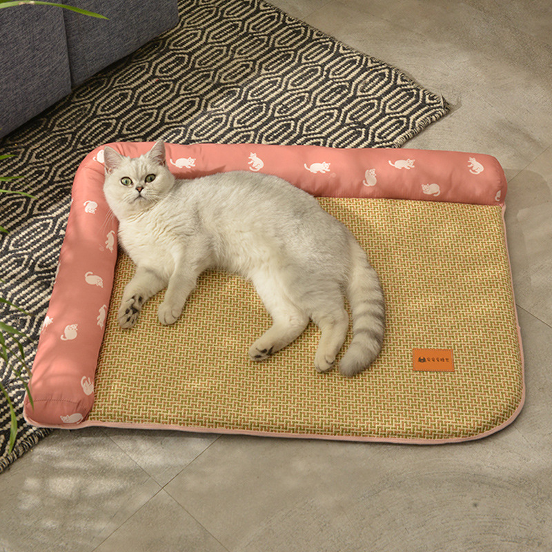 Non-stick Cat Bed Ice Pad - Green