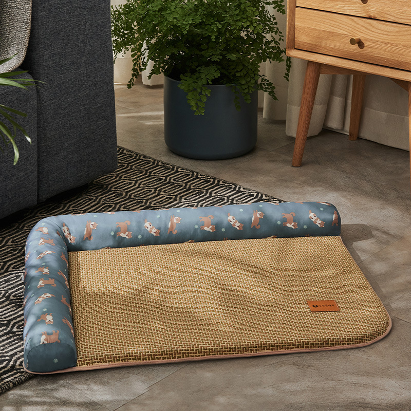Non-stick Cat Bed Ice Pad - Blue