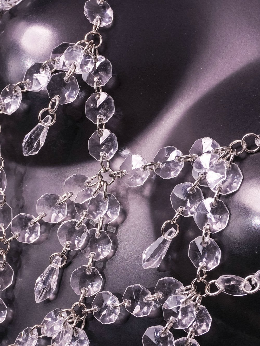 Gem Stitching Tassel Backless Dress Image 12