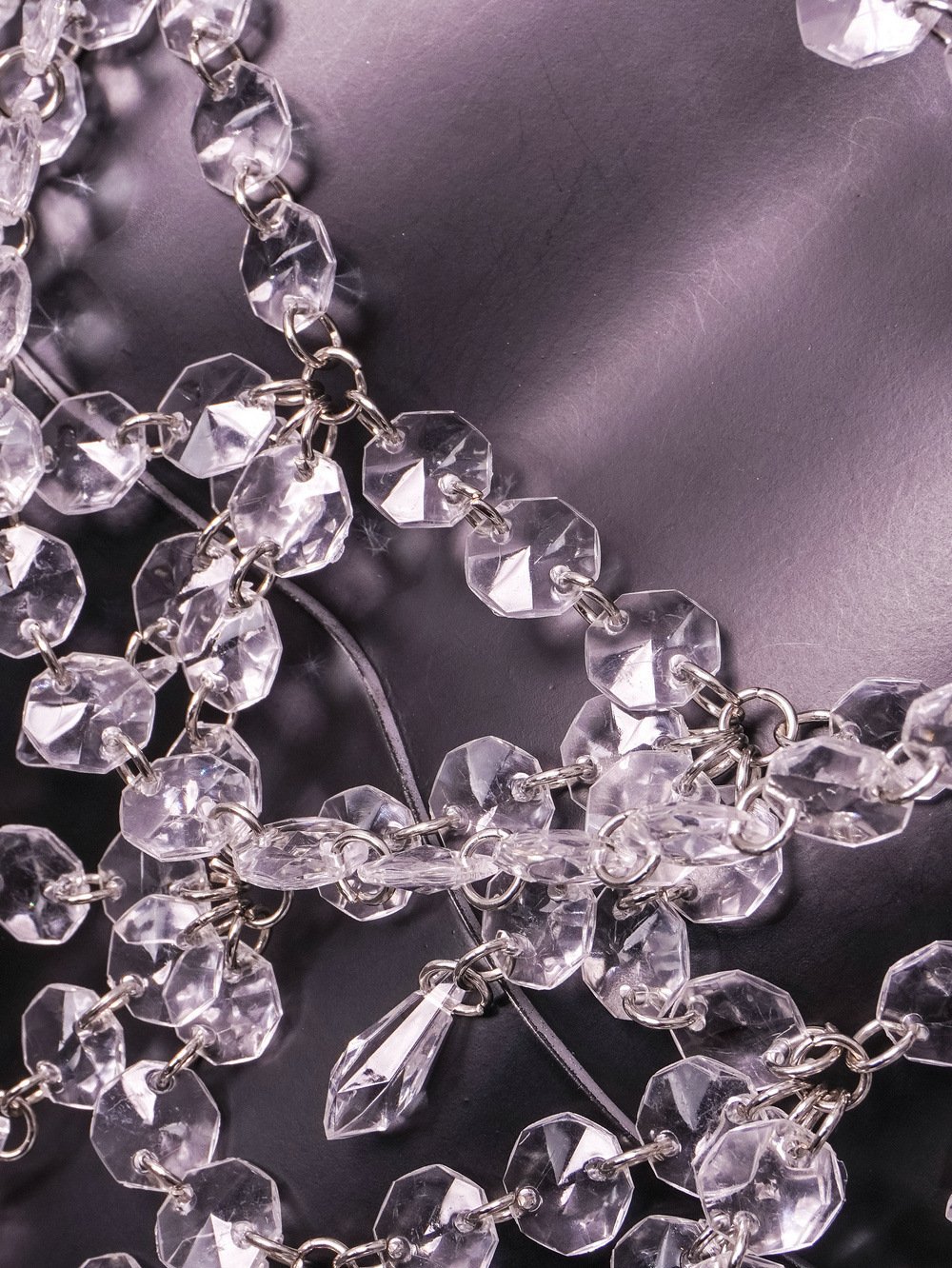 Gem Stitching Tassel Backless Dress Image 8