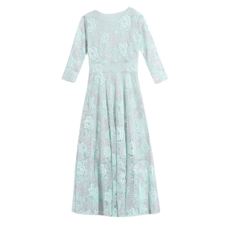 Lace Jacquard Dress - Detail View