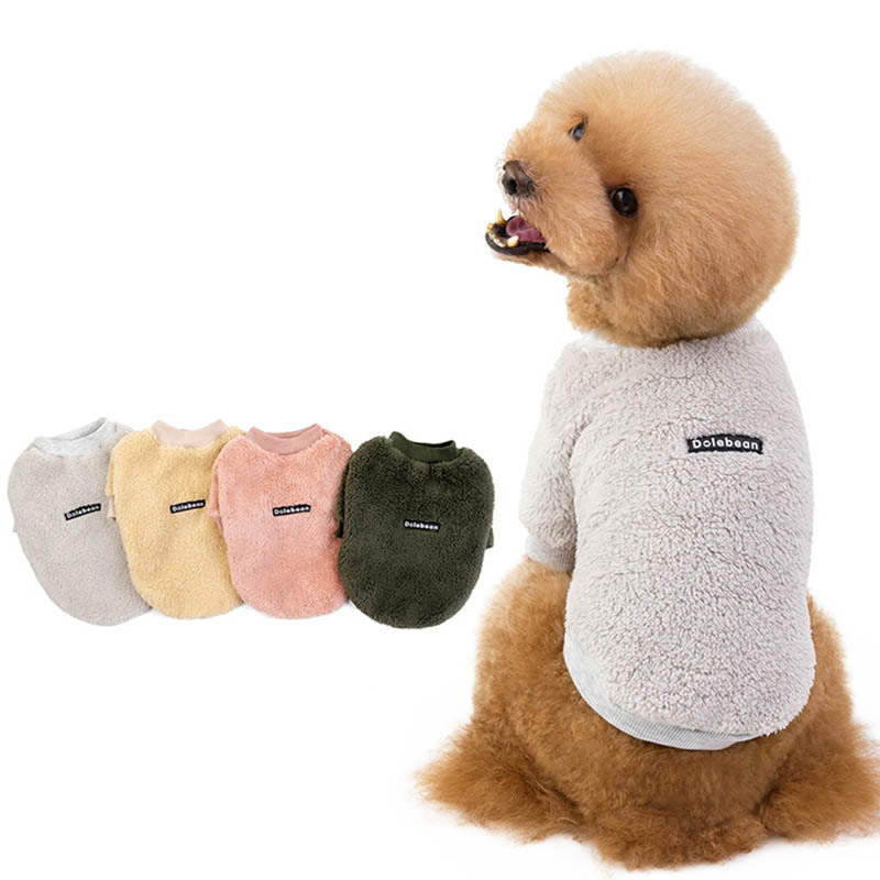 Apricot Dog Fleece Clothes