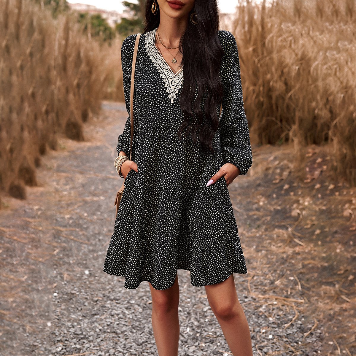 Dress in a stylish setting