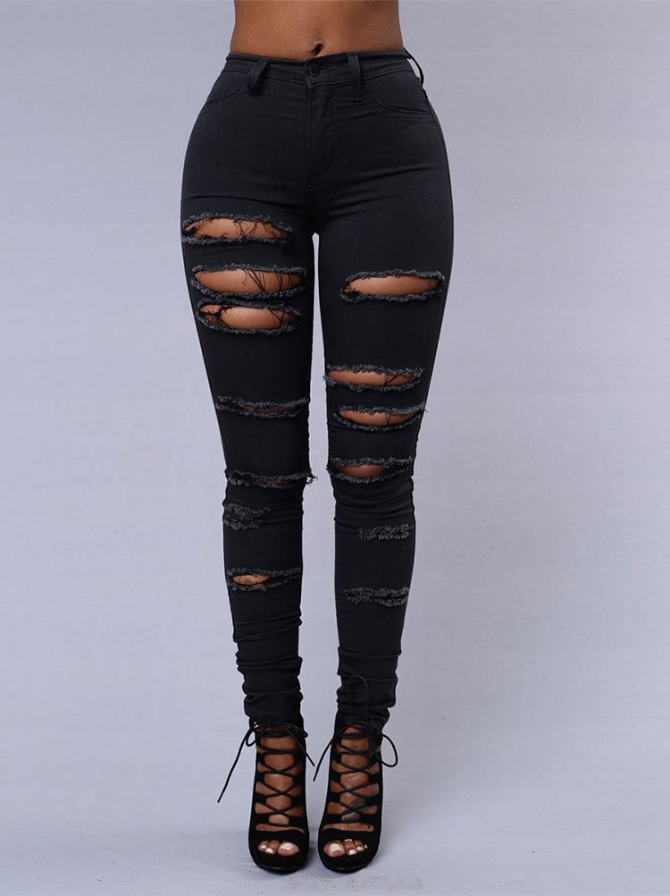 Ripped Jeans Black