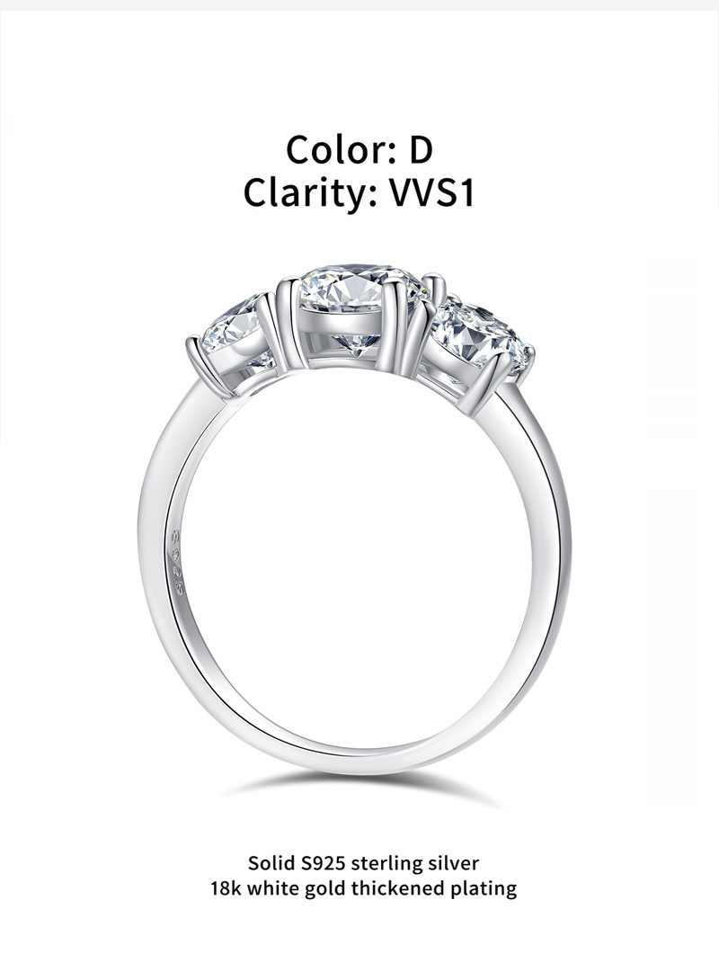 Moissanite Ring Image 3