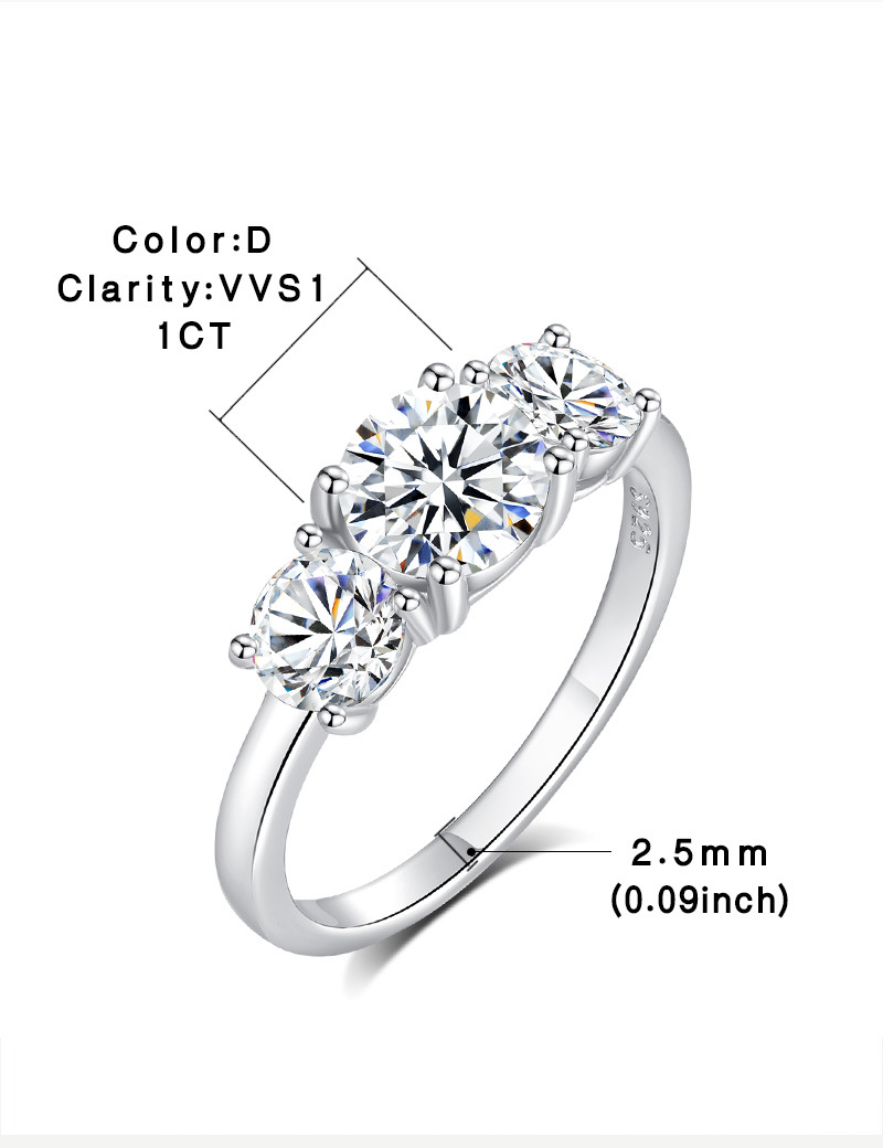 Moissanite Ring Image 4