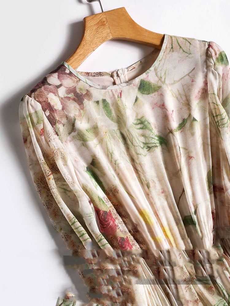 Silk Holiday Style Skirt Dress Image 3