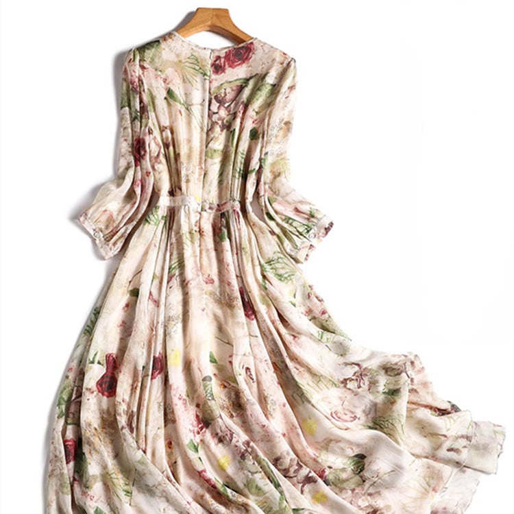 Silk Holiday Style Skirt Dress Image 2