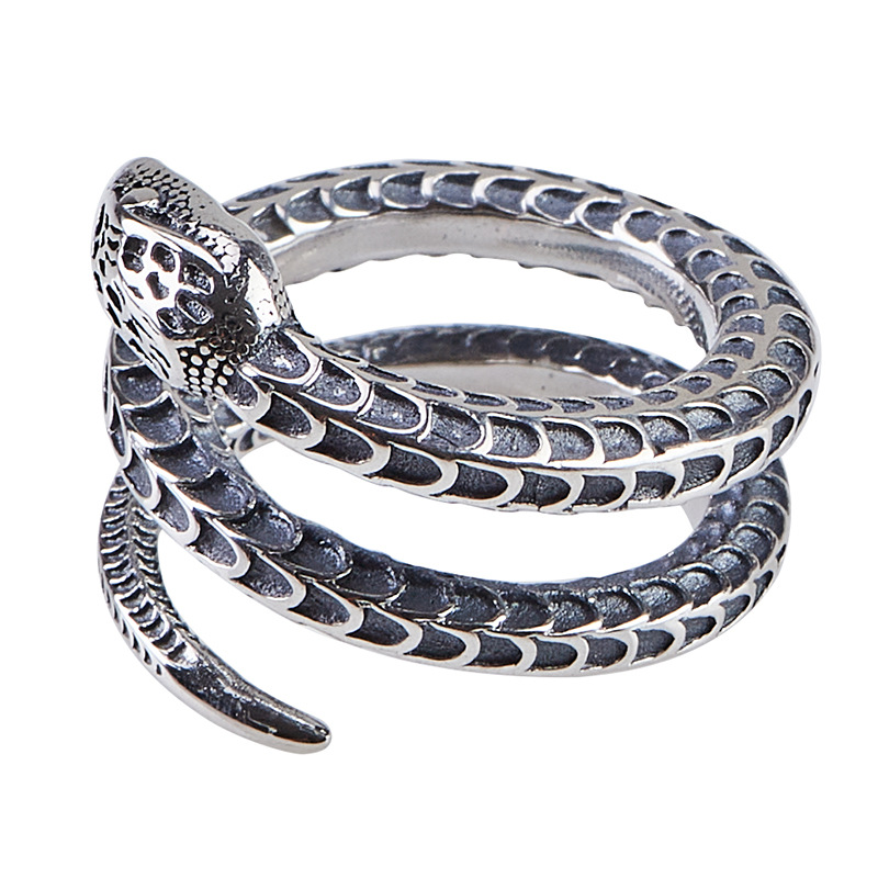 Silver Snake Ring 4