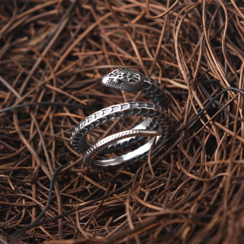 Silver Snake Ring 1
