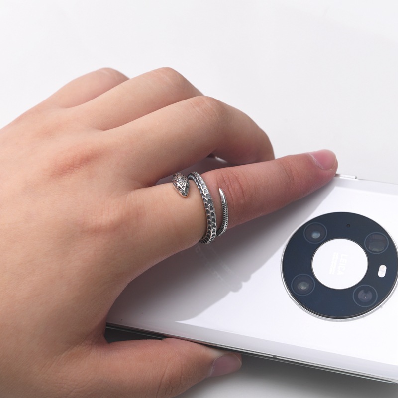 Silver Snake Ring 6