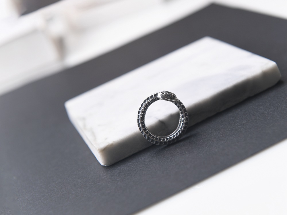 Silver Snake Ring 3