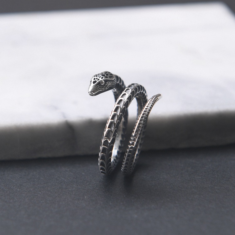 Silver Snake Ring 5