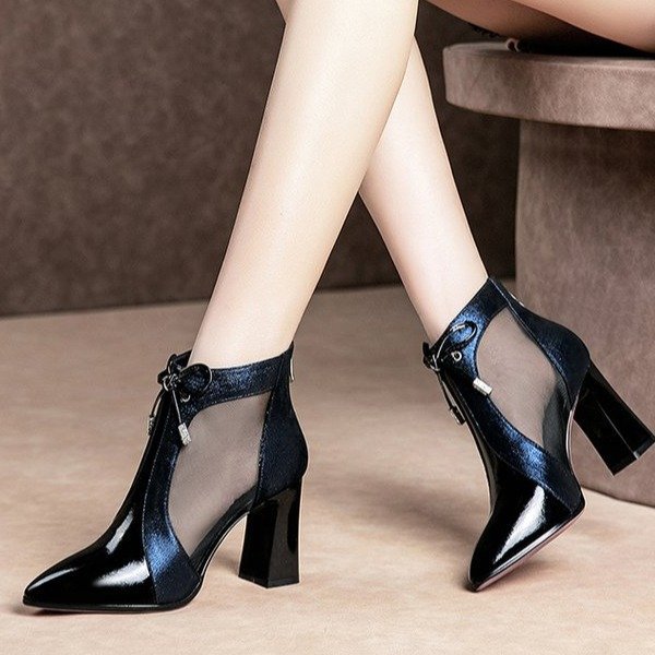 Back Zipper Sandals