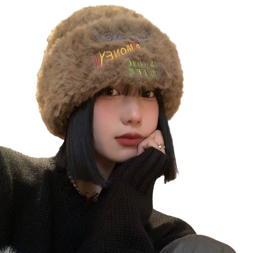 Women's Fashion Thickened Warm Woolen Hat Image 4