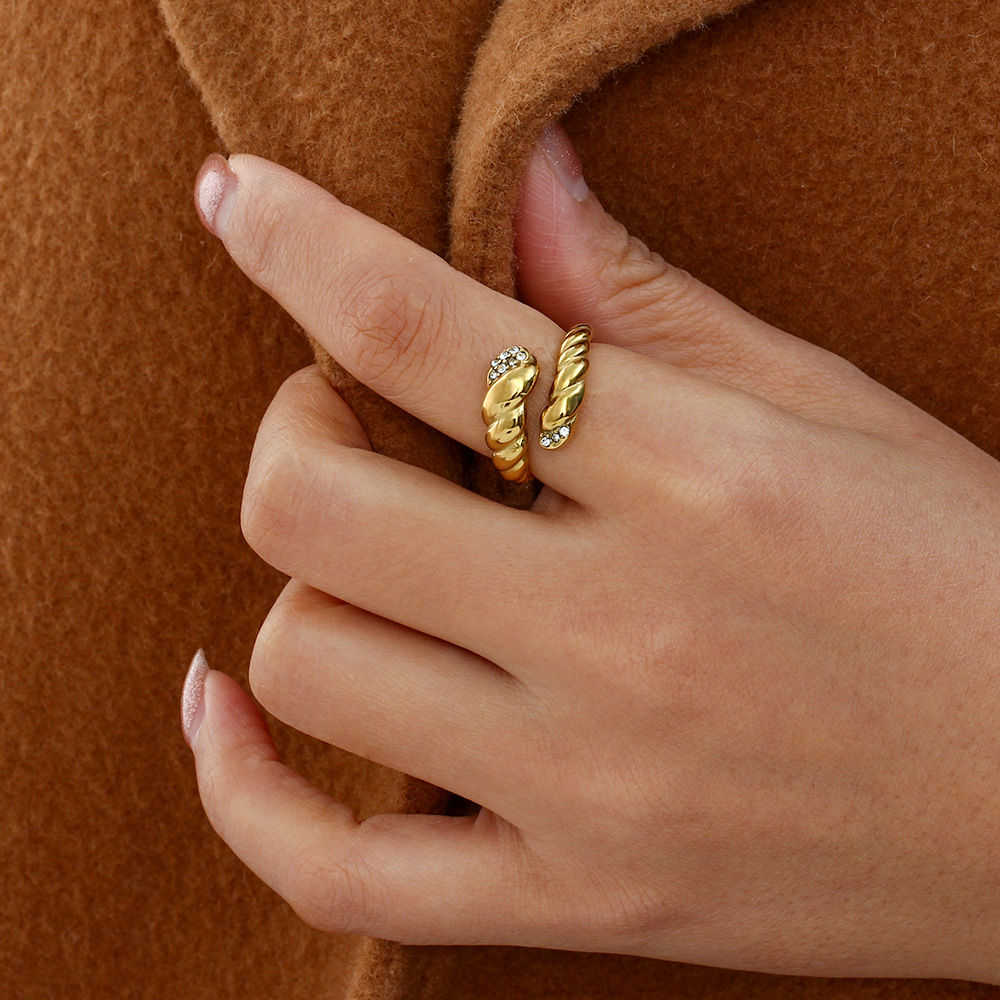Personalized Stainless Steel Ornament Trendy Fashion Ring 2